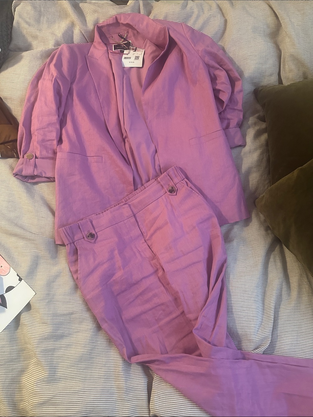 Melanie lyne Cropped linen blend Ankle suit - Picture 8 of 12